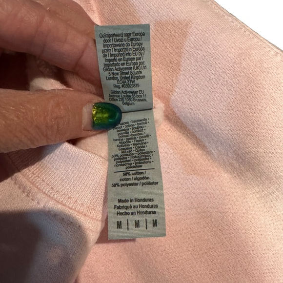 Gildan- Pink spooky dogs sweatshirt- size Med EUC - Picture 10 of 10